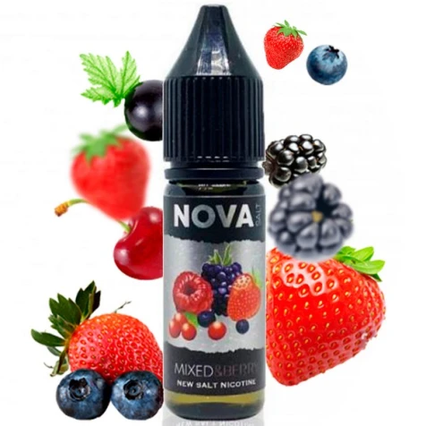 Сольова рідина Nova Mixed Berry (Мікс Ягід) 15 мл
