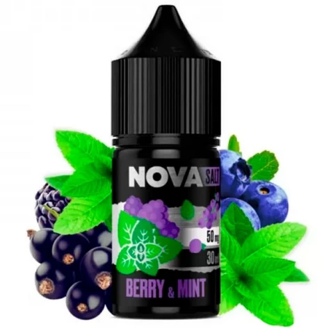 Сольова рідина Nova Berry Mint (Ягоди М'ята) 30 мл