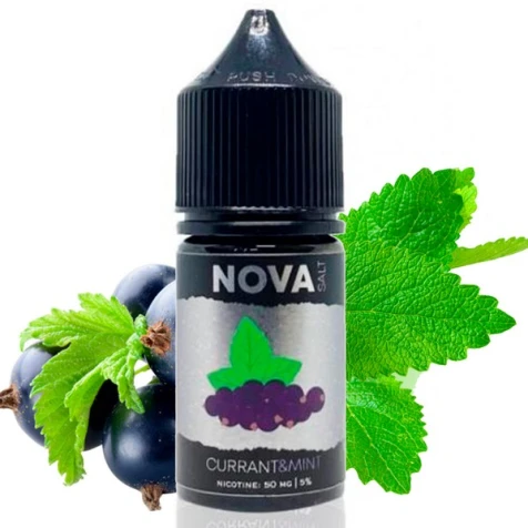 Сольова рідина Nova Currant Mint (Чорна Смородина М'ята) 30 мл