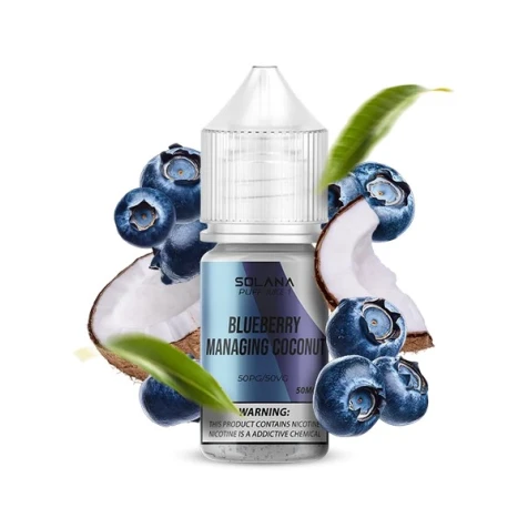 Солевая жидкость Solana 1 Blueberry Managing Coconut (Черника Менеджинг Кокос) 30 мл
