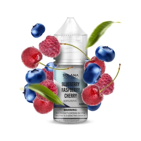 Сольова рідина Solana 1 Blueberry Raspberry Cherry  (Чорниця Малина Вишня) 30 мл