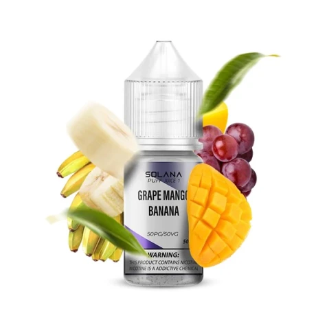 Солевая жидкость Solana 1 Grape Mango Banana (Виноград Манго Банан) 30 мл