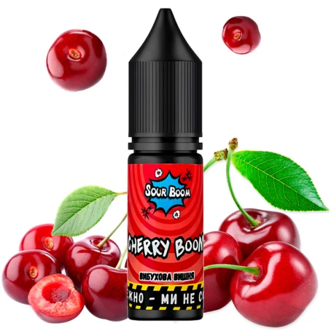 Солевая жидкость Sour Boom Cherry Boom (Вишня Бум) 15 мл
