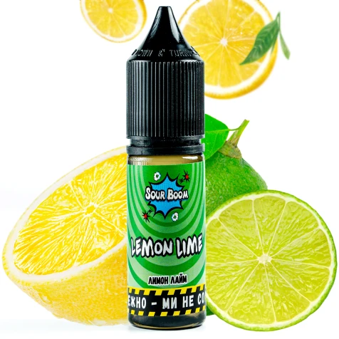 Сольова рідина Sour Boom Lemon Lime (Лимон Лайм) 15 мл