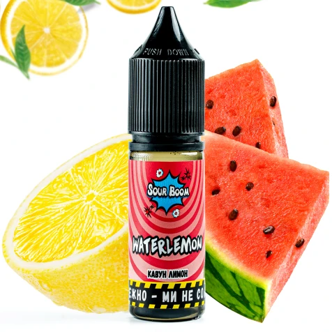 Сольова рідина Sour Boom Waterlemon (Кавун Лимон) 15 мл