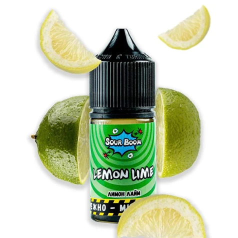 Сольова рідина Sour Boom Lemon Lime (Лимон Лайм) 30 мл