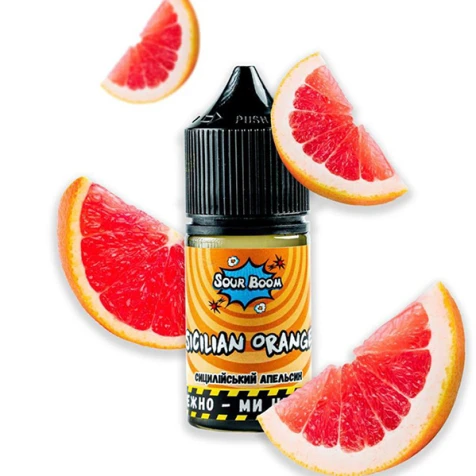Сольова рідина Sour Boom Sicilian Orange (Сицилійський Апельсин) 30 мл