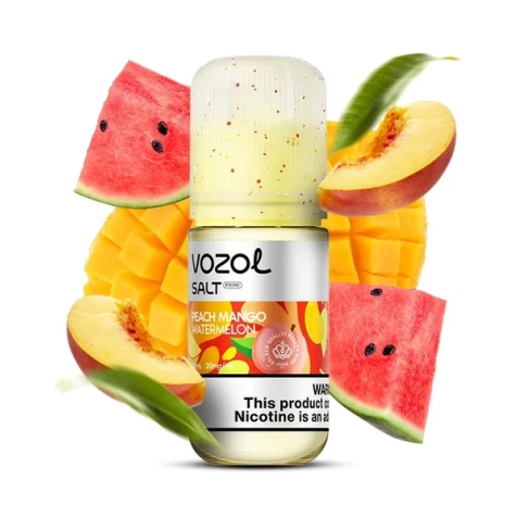 Сольова рідина Vozol Prime Peach Mango Watermelon (Персик Манго Кавун) 30 мл